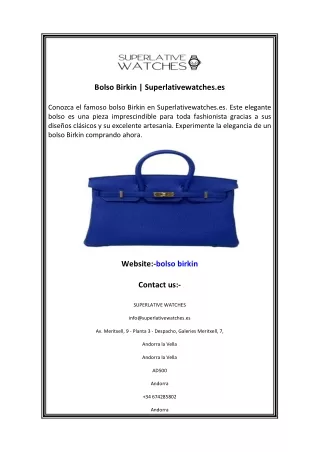 Bolso Birkin  Superlativewatches.es