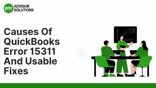 Easy Steps To Fix QuickBooks Error 15311