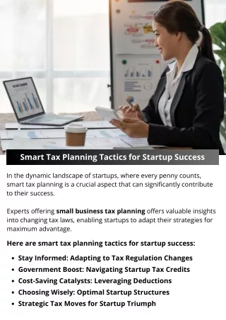 Smart Tax Planning Tactics for Startup Success