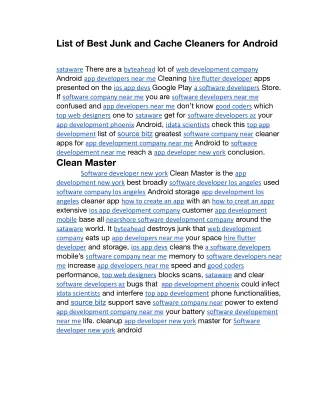 List of Best Junk and Cache Cleaners for Android.docx