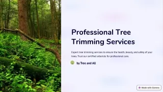 Treec Trimming Services