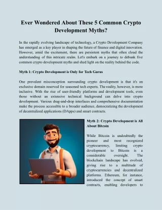 Demystifying Crypto Development Myths