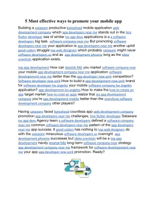 5 Most effective ways to promote your mobile app.docx