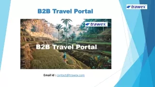 B2B Travel Portal