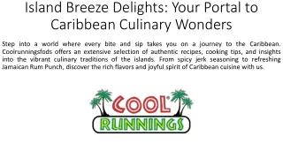 Island Breeze Delights_Your Portal to Caribbean Culinary Wonders