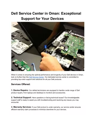 Dell Service Center in Oman_