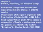 Chapter 5 Evolution, Biodiversity, and Population Ecology