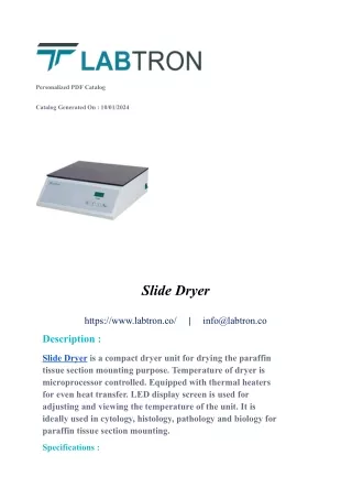 Slide Dryer