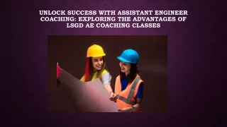 Unlock Success with Assistant Engineer Coaching: Exploring the Advantages of LSG