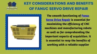 Discover The Expert FANUC Servo Drive Repair