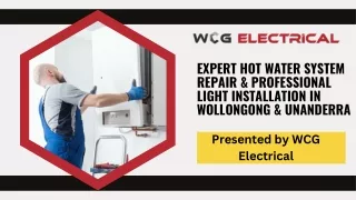 Expert Hot Water System Repair & Professional Light Installation in Wollongong & Unanderra