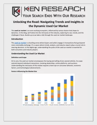 Navigating Trends and Insights in the Dynamic Used Car Market