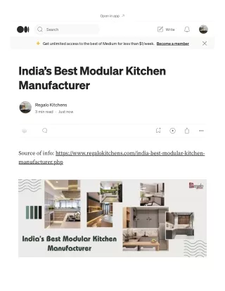 India’s Best Modular Kitchen Manufacturer