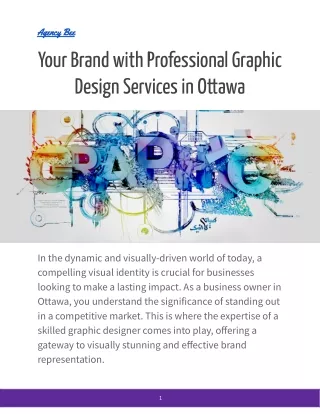 Your Brand with Professional Graphic Design Services in Ottawa