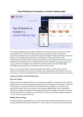 top-10-features-to-include-in-a-courier-delivery-app