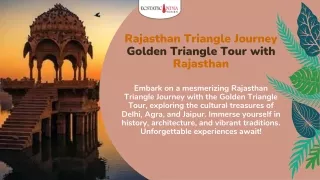 Rajasthan Triangle Journey: Golden Triangle Tour with Rajasthan