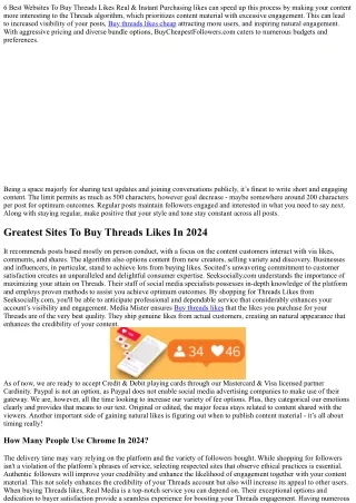 The Ultimate Glossary of Terms About Buy threads likes cheap