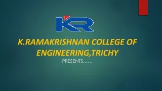 KRCE chairman Dr. K. Ramakrishnan's Success in Quality Engineering Education and