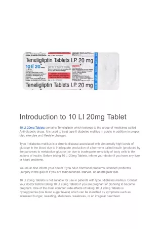 10 LI 20mg Tablet