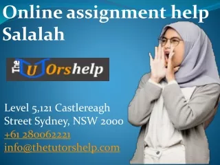 Online assignment help Salalah