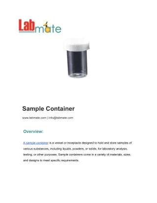 Sample Container