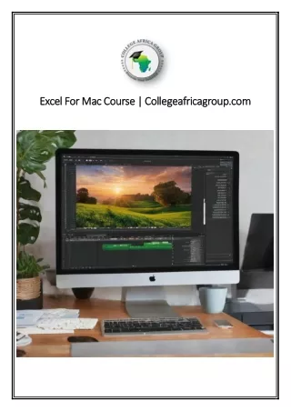 Excel For Mac Course | Collegeafricagroup.com