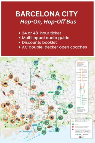 Discover Barcelona's Charm: Hop-On Hop-Off Map Route for Seamless Exploration