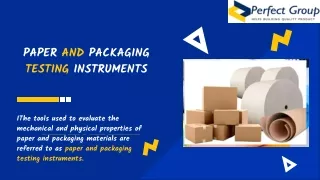 Paper And Packaging testing instruments