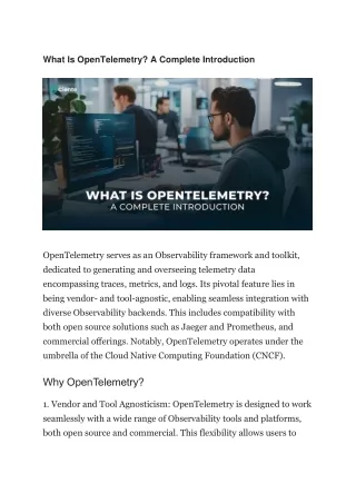 What Is OpenTelemetry? A Complete Introduction