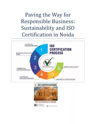 Sustainability and ISO Certification in Noida