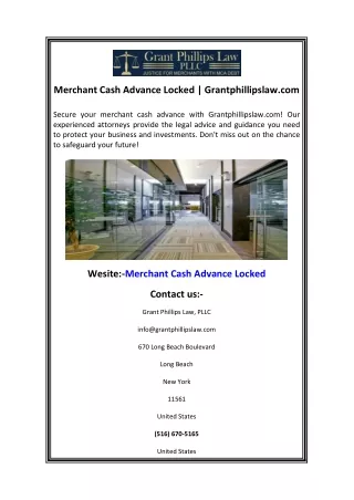 Merchant Cash Advance Locked  Grantphillipslaw.com