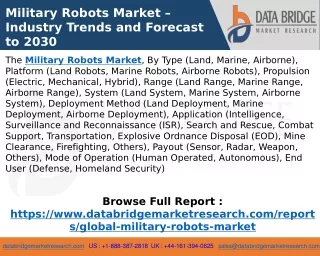 Military Robots Market