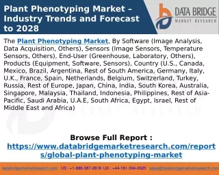 Plant Phenotyping Market