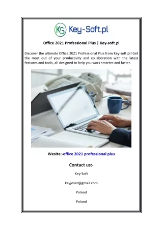 Office 2021 Professional Plus  Key-soft.pl