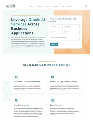How Oracle AI Services Can Help Your Business