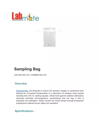 Sampling Bag