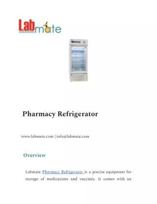 Pharmacy Refrigerator