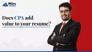 Does CPA add Value to Your Resume?