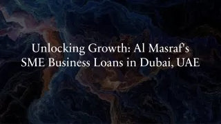 SME Business Loans in Dubai, UAE