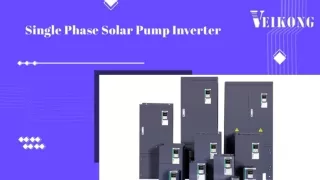 Single phase solar pump inverter