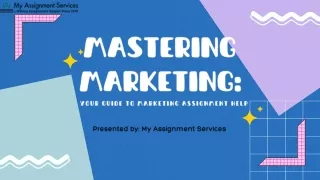 Mastering Marketing Your Guide to Marketing Assignment Help