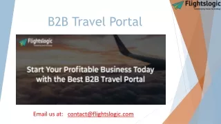 B2B Travel Portal