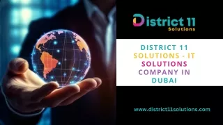 District 11 Solutions - IT solutions company in Dubai