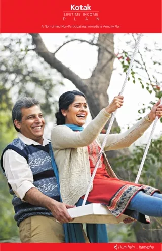 E-Brochure For Kotak Lifetime Income Plan - Kotak Life