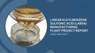 Linear Alkylbenzene Sulfonic Acid (LABSA) Manufacturing Plant Cost Report PDF