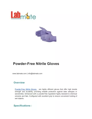 Powder-Free Nitrile Gloves
