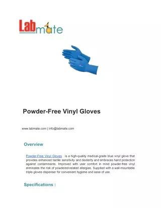 Powder-Free Vinyl Gloves