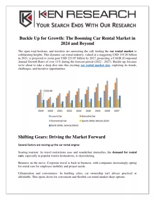 Buckle Up for Growth- The Booming Car Rental Market in 2024 and Beyond