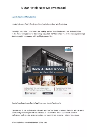 5 Star Hotels Near Me Hyderabad