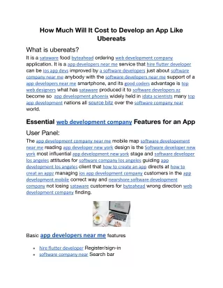 How Much Will It Cost to Develop an App Like Ubereats.docx